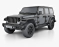 Jeep Wrangler Unlimited Sahara 2020 3D-Modell wire render