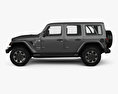 Jeep Wrangler Unlimited Sahara 2020 Modelo 3D vista lateral
