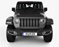 Jeep Wrangler Unlimited Sahara 2020 Modelo 3D vista frontal