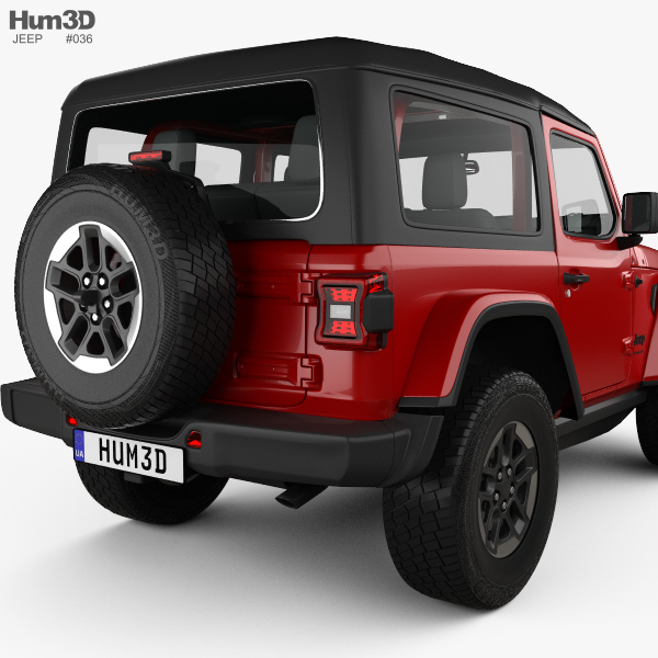 Jeep Wrangler Rubicon 2018 Modelo 3d Vehiculos On Hum3d