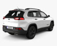 Jeep Cherokee Limited 2018 3d model back view