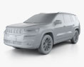 Jeep Commander Limited 2021 3d model clay render