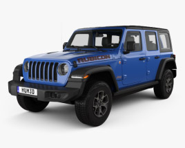 Jeep Wrangler Unlimited Rubicon 4-door 2020 3D model