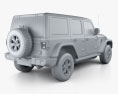 Jeep Wrangler Unlimited Rubicon 4门 2018 3D模型