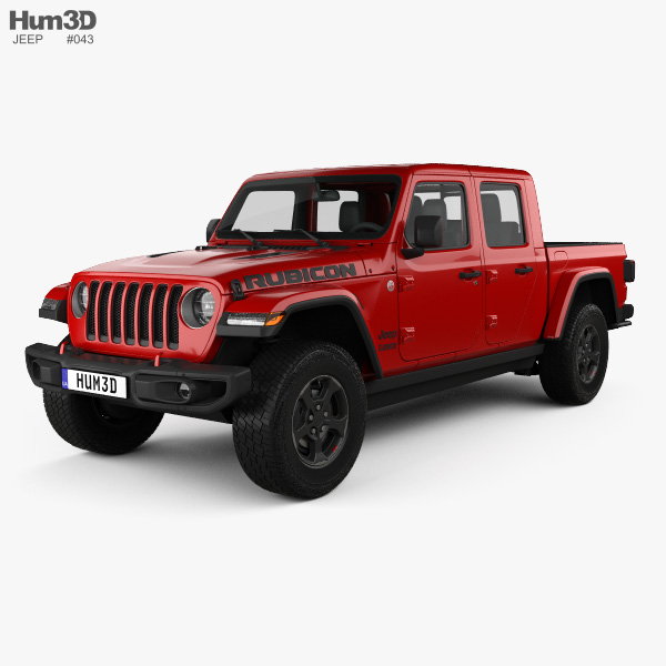 Jeep Gladiator (JT) Rubicon 2022 3D model