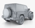 Jeep Wrangler Project Kahn JC300 Chelsea Black Hawk 2 puertas RHD con interior 2016 Modelo 3D