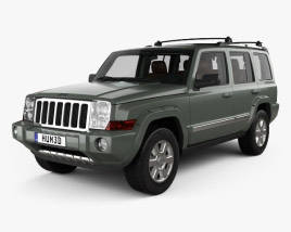 Jeep Commander Limited with HQ interior 2010 3D model