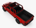 Jeep Gladiator Rubicon with HQ interior 2022 3d model top view