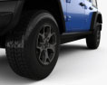 Jeep Wrangler 4 porte Unlimited Rubicon con interni 2018 Modello 3D
