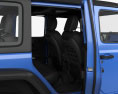 Jeep Wrangler 4 puertas Unlimited Rubicon con interior 2018 Modelo 3D