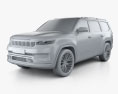 Jeep Grand Wagoneer concept 2020 3d model clay render