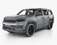 Jeep Grand Wagoneer concept with HQ interior 2020 3d model wire render