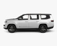 Jeep Grand Wagoneer 带内饰 2020 3D模型 侧视图