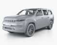 Jeep Grand Wagoneer concept with HQ interior 2020 3d model clay render
