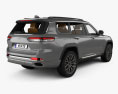 Jeep Grand Cherokee L Summit with HQ interior 2022 3d model back view