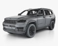 Jeep Grand Cherokee L Summit with HQ interior 2022 3d model wire render