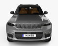 Jeep Grand Cherokee L Summit with HQ interior 2022 3d model front view