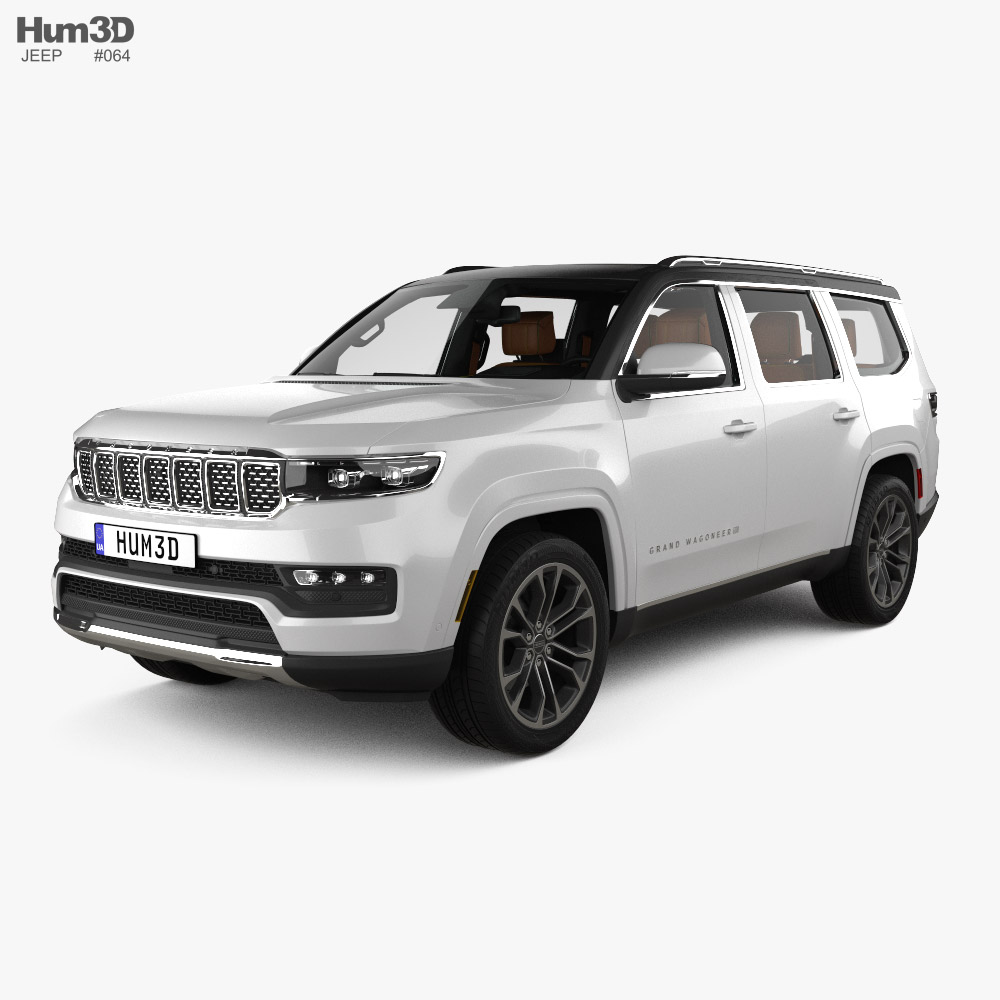 Jeep Grand Wagoneer Series III with HQ interior 2020 3D model