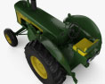 John Deere 830 1958 3d model top view