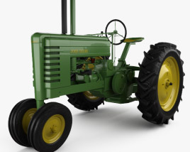 John Deere B 1947 3D model
