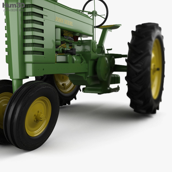 John Deere B 1947 3D Model - Vehicles On Hum3D