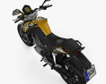 KTM 125 Duke 2011 3D模型 顶视图