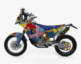 KTM 450 Rally 2014 3d model side view