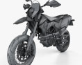KTM 690 SMC R 2017 3d model wire render