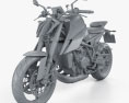 KTM 1290 Super Duke R 2020 3D-Modell clay render