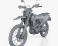 KTM 690 Enduro R 2020 Modèle 3d clay render