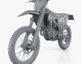 KTM 250 SX-F 2020 Modèle 3d clay render
