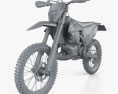 KTM 250 EXC TPI 2020 3d model clay render