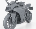 KTM RC 125 2020 Modelo 3D clay render
