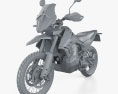 KTM 790 Adventure R 2020 3d model clay render