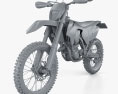 KTM EXC 450 2016 3d model clay render