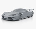 KTM X-Bow GTX 2022 Modello 3D clay render