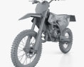 KTM SX85 2018 Modelo 3D clay render