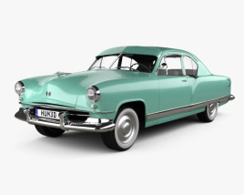 Kaiser DeLuxe 2-door sedan 1951 3D model
