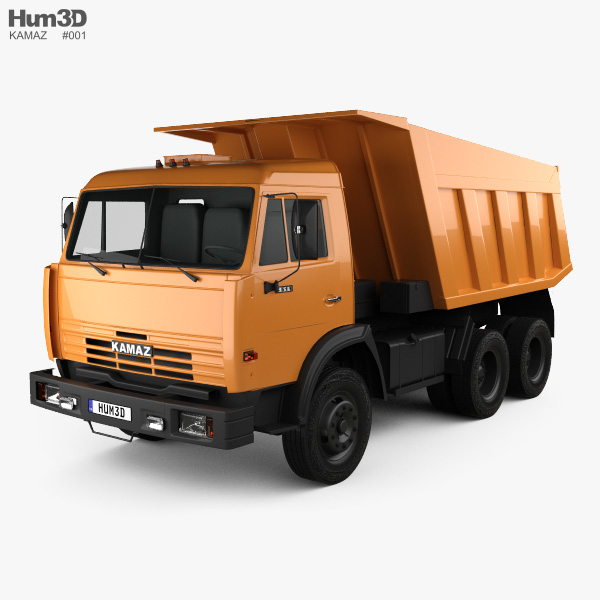 Kamaz 1977 덤프 트럭 1977 3D 모델 