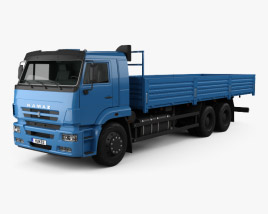 Kamaz 65117 Camion Plateau 2014 Modèle 3D