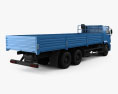Kamaz 65117 Flatbed Truck 2014 3d model back view