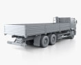 Kamaz 65117 フラットベッドトラック 2014 3Dモデル