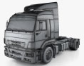 KamAZ 5460 Tractor Truck 2010 3d model wire render