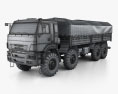 Kamaz 63501 Mustang Truck 2011 3Dモデル wire render
