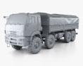 Kamaz 63501 Mustang Truck 2011 3Dモデル clay render