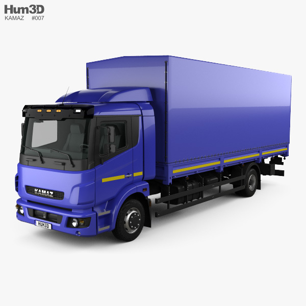 KamAZ 5308 A4 Box Truck 2013 Modello 3D