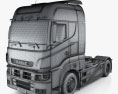 KamAZ 5490 S5 트랙터 트럭 2014 3D 모델  wire render