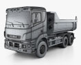 Kamaz 65802 Dumper Truck 2013 3d model wire render