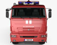 KamAZ 43502 Camion dei Pompieri 2017 Modello 3D vista frontale