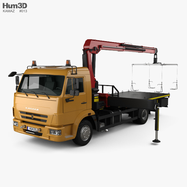KamAZ 658625-0010-03 Carro Attrezzi 2018 Modello 3D
